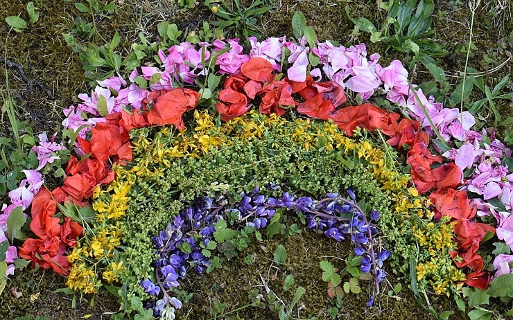 FOTO: V muzejní zahradě vznikly obrazce z květin. Posejpka není v severních Čechách příliš známá