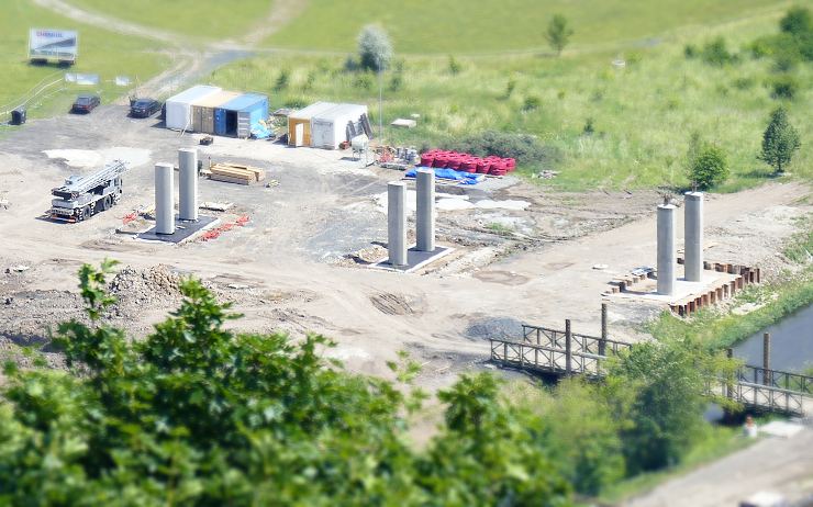 Výstavba mostu uzavře u mosteckého muzea nájezdové rameno silnice od Teplic
