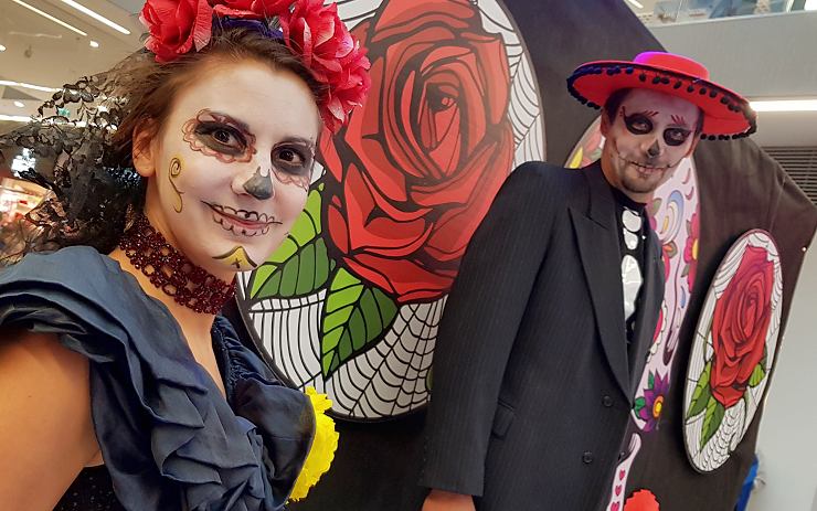 OBRAZEM: V Galerii Teplice oslavili Den mrtvých po mexicku