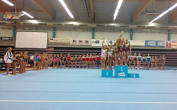Litvínovské gymnastky si z belgických Antverp dovezly druhé místo
