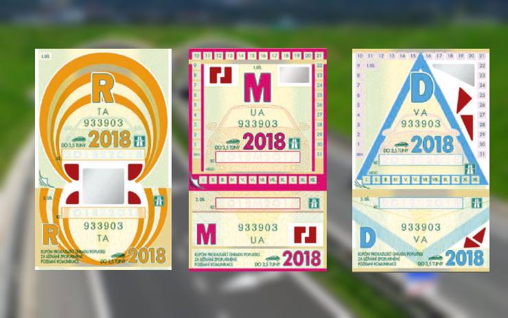 Takto budou vypadat dálniční známky na příští rok. Zajímá vás cena?
