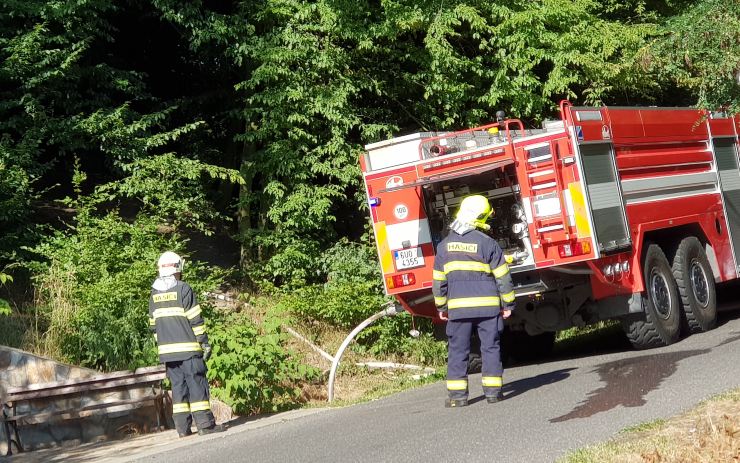 Na vyhlídce nad Litvínovem hořelo, v pondělí v podvečer tam museli vyběhnout hasiči