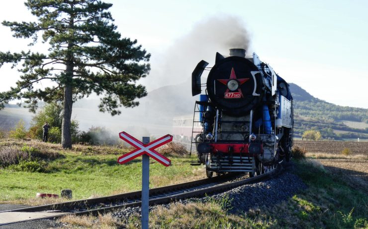 VIDEO: To byla nádhera! Jeden z posledních tří Papoušků táhl vlak po Švestkové dráze do Ústí