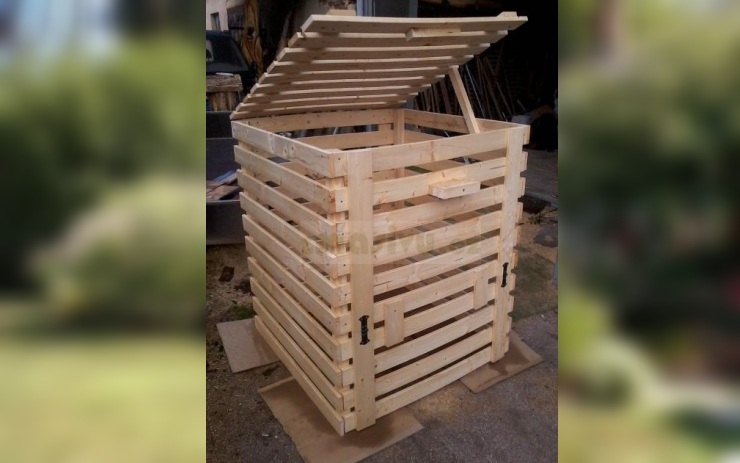 Litvínov má připravené dřevěné kompostéry pro občany města 