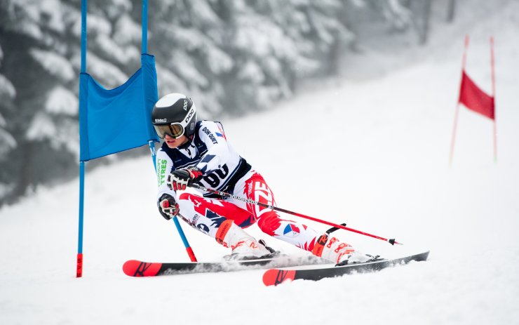 Republikovým šampionem starších žáků ve slalomu je lyžař z Krušných hor!