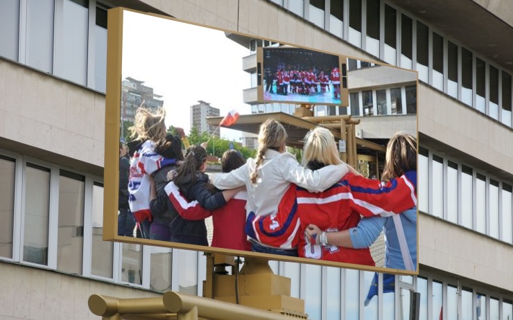 Přijďte fandit na náměstí! Hokejové mistrovství se bude vysílat na velkoplošné obrazovce