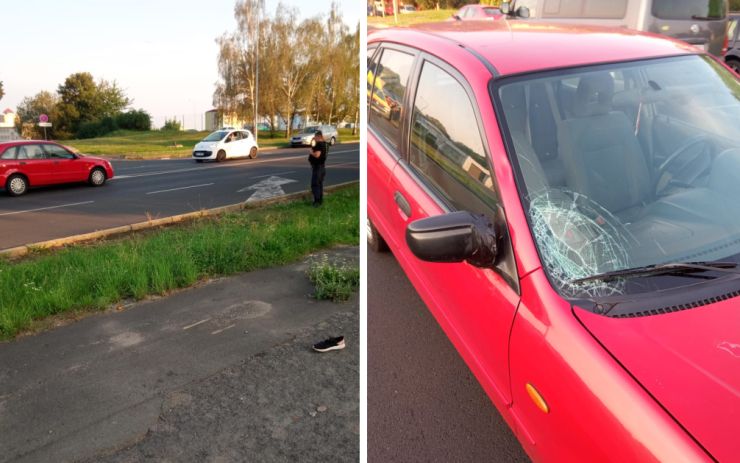 AKTUÁLNĚ: Řidič na přechodu v Mostě srazil ženu, bota jí odlétla dvacet metrů daleko