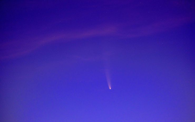 Kometu Neowise zahalí mraky, které doprovodí déšť a lehký pokles teplot