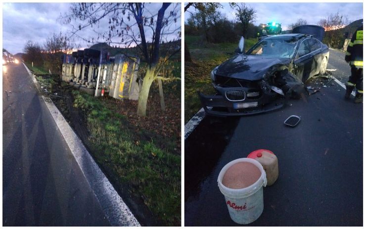 AKTUÁLNĚ: Vážná nehoda u Libčevsi, silnice bude zavřená možná celou noc