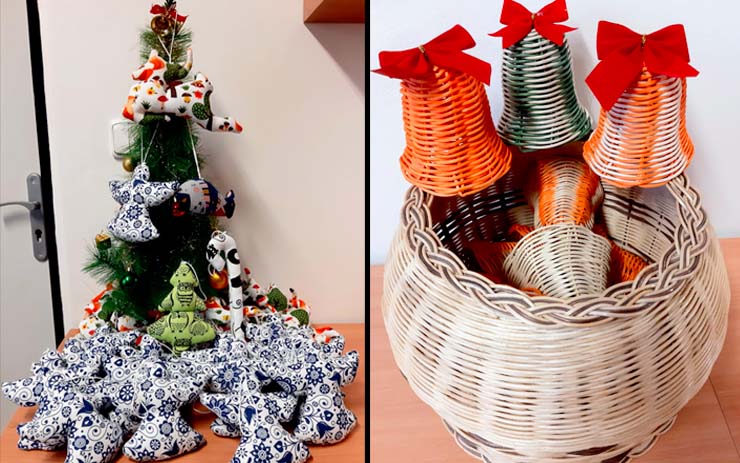 Ručně vyráběné ozdoby od odsouzených tvoří vánoční výzdobu věznice v Bělušicích