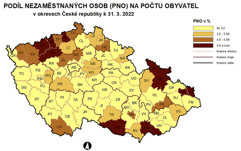 Lidí bez práce ubývá, Ústecký kraj je ale nejhorší v nezaměstnanosti