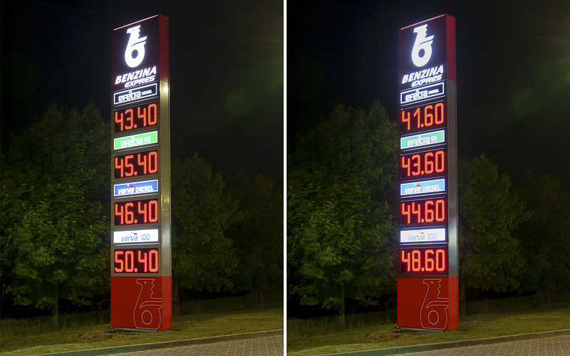 AKTUÁLNĚ: Na Benzině hned klesla cena pohonných hmot o 1,80 Kč. Díky snížení spotřební daně