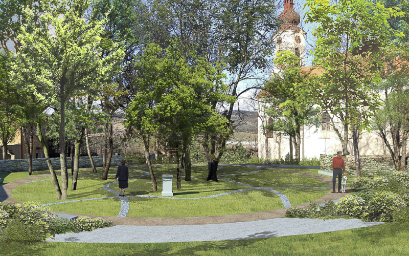 V místě starého hřbitova v Českých Zlatníkách vznikne zatravněná parková plocha