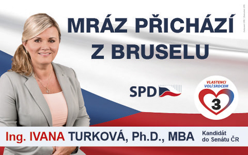 O hlasy Mostečanů ve volbách do Senátu zabojuje i SPD, za které kandiduje se svým šťastným číslem 3 Ing. Ivana Turková, Ph.D., MBA