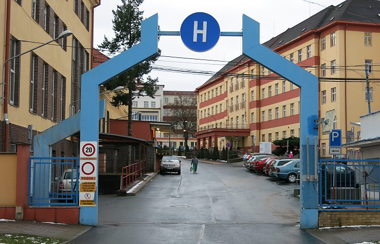 Nemocnice v Teplicích, kde skončil muž nalezený v Krupce. Ilustrační foto