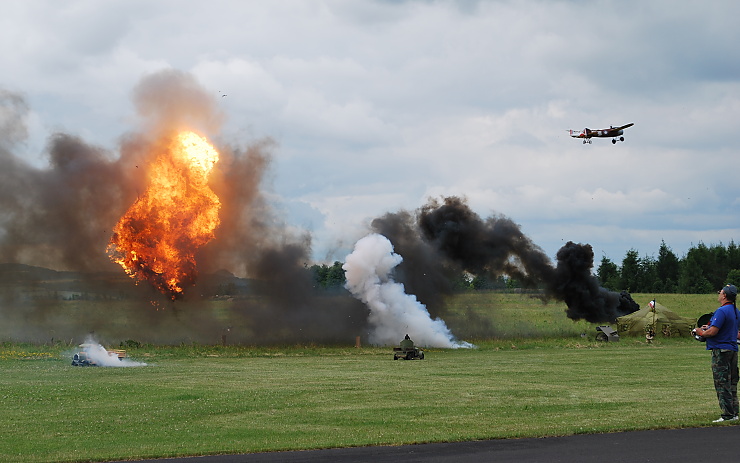 Vystoupení skupiny Great War Flying Circus. Foto: Rudolf Rada