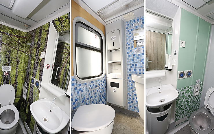 Nové toalety ve vlacích ČD. Foto: České dráhy