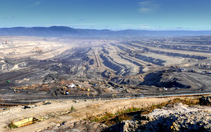Hnědouhelný lom Bílina. Foto: Oldřich Hájek