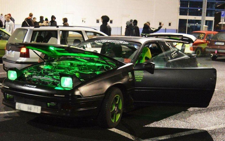 Snímek z jednoho menšího setkání North Cars Family. Foto: archiv klubu