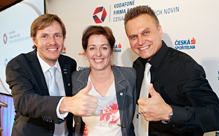 Vodafone Firma roku 2016 a Česká Spořitelna Živnostník roku 2016 - Ústecký kraj. Foto: firmaroku.cz