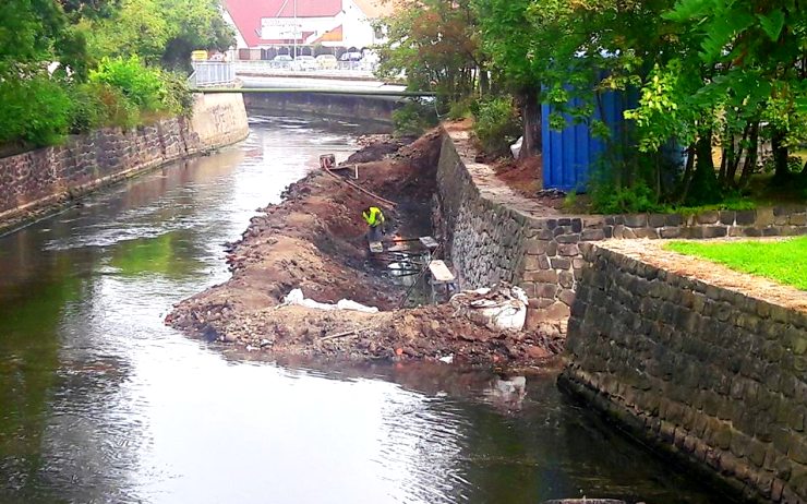 Práce na opravě koryta řeky Bíliny byly pozastaveny, začne se znovu na jaře