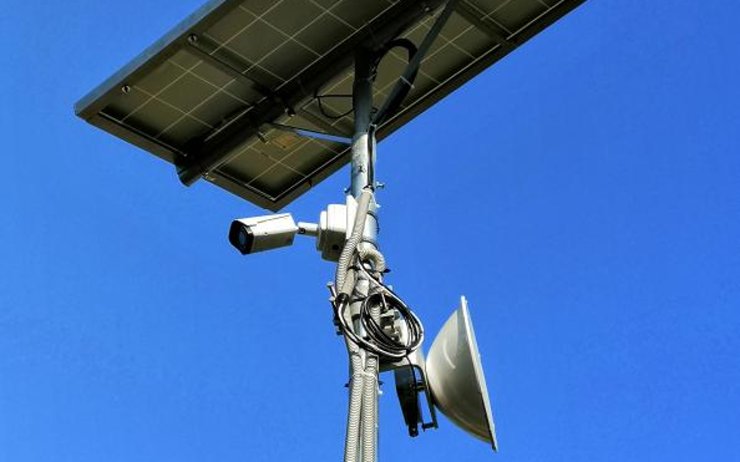 Kamera dohledového systému bílinských strážníků má solární napájení