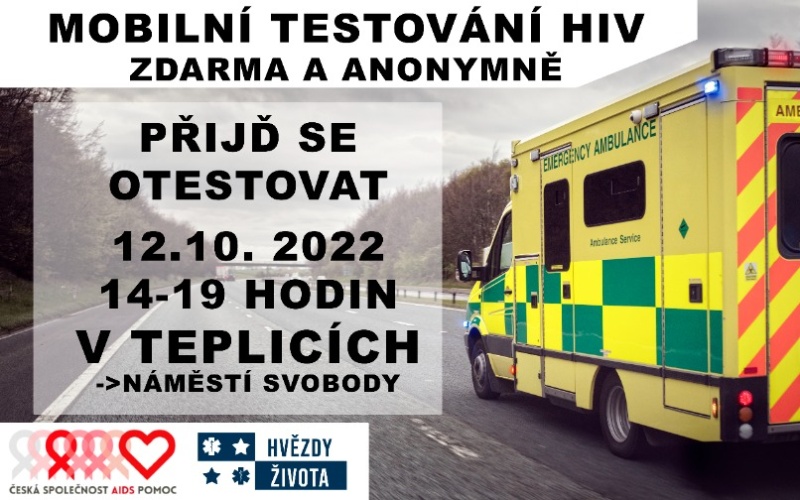 V Teplicích proběhne bezplatné testování na HIV. Přijďte se ve středu nechat anonymně otestovat