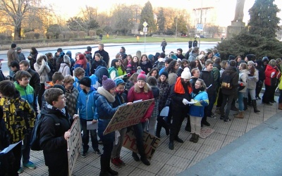 Studentská stávka.
