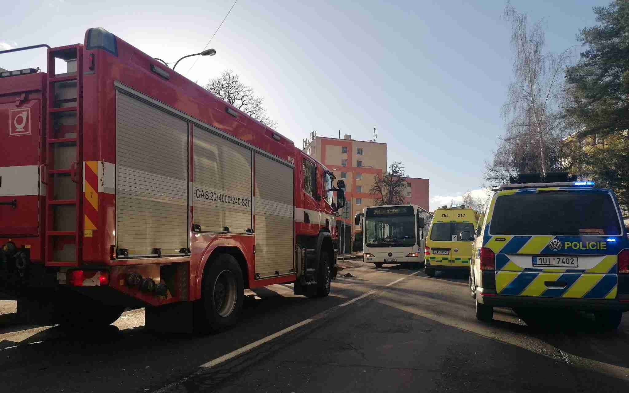 AKTUÁLNĚ: V Děčíně srazil autobus ženu. Je vážně zraněná