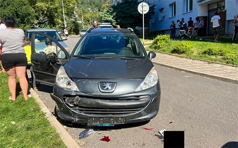 Řidič v Mojžíři naboural a utekl do přilehlého domu. Strážníci zjistili, že auto je kradené