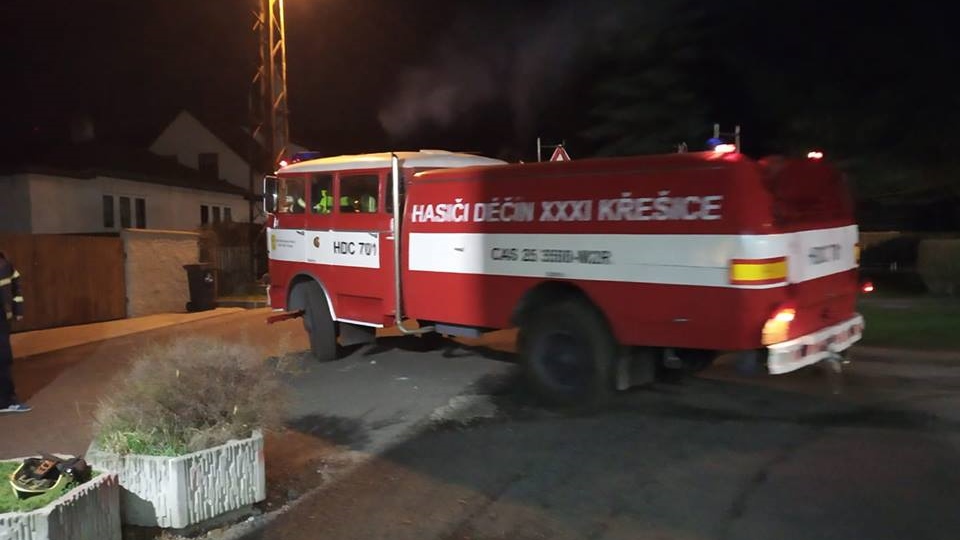 Dvě hasičské jednotky vyjely k nahlášenému požáru v Křešicích. Byl to planý poplach