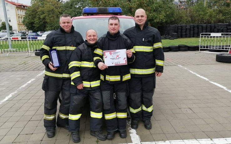 Rumburští dobrovolní hasiči vybojovali na soutěži ve vyprošťování bronz