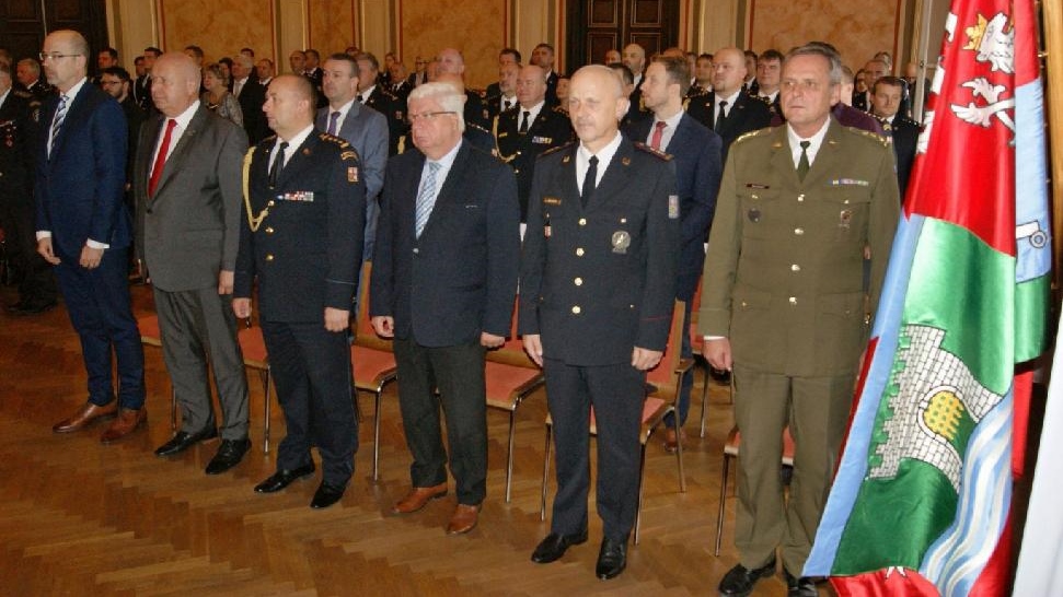 Slavnostní udělení služebních medailí II. a III. stupně HZS ČR ke státnímu svátku 28. října