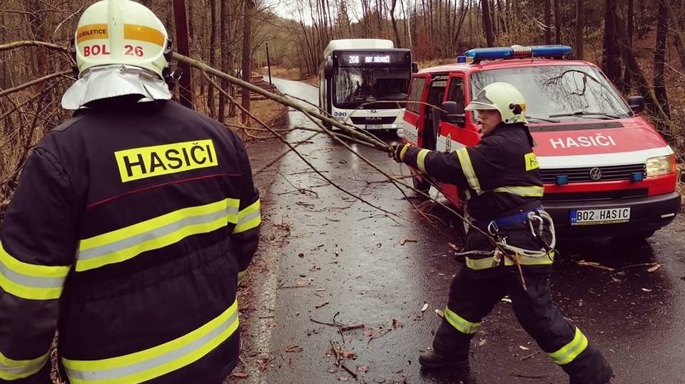 Foto: Bouře Sabine zasáhla Děčín. Nejvíce zásahů bylo odpoledne