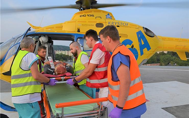 VÍTE, ŽE: Heliport v ústecké nemocnici Krajské zdravotní slouží již patnáct let. Ročně přijme desítky pacientů 