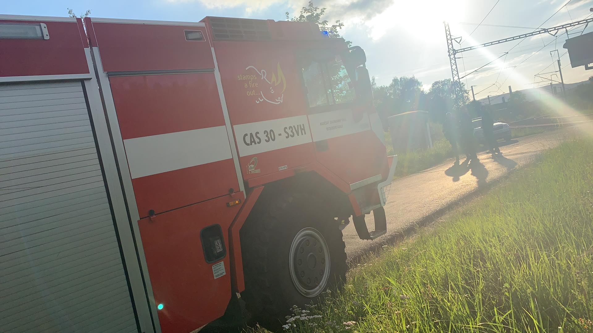 Děčín: Hasiči vyjížděli k nahlášenému požáru drážního domku v Březové ulici