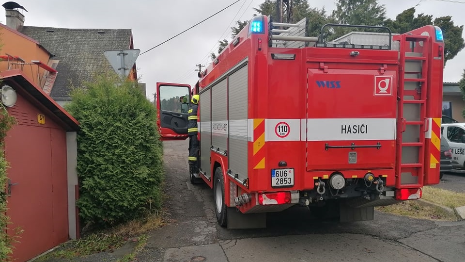 Děčín: Dvě jednotky hasičů vyjížděly k úniku plynu v Horním Oldřichově