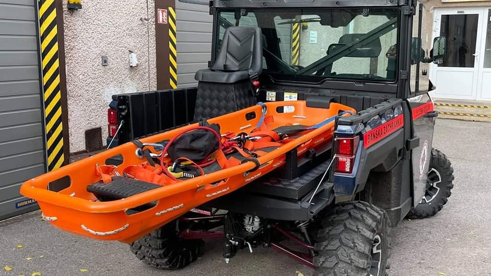 Foto: V tomto týdnu proběhl výcvik a ukázka transportu pacienta z těžko přístupného terénu