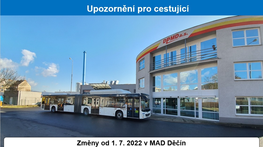 DPmD: Změny pro cestující platné od začátku prázdnin, od 1. 7. 2022