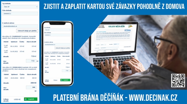 Děčín: Nová platební brána „Děčíňák“ startuje