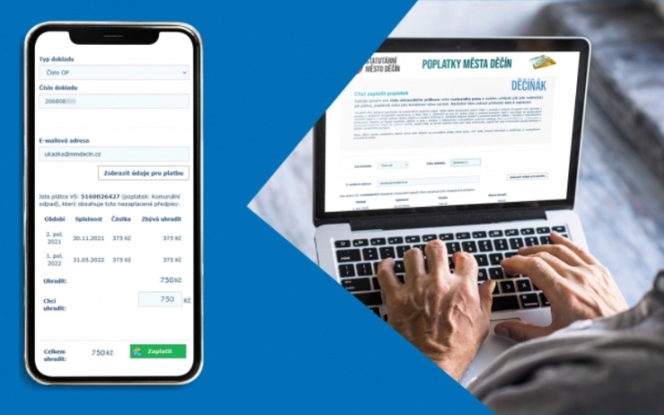 Platební brána „Děčíňák“ nabízí novou službu: Poplatek za odpad zaplatíte z pohodlí domova
