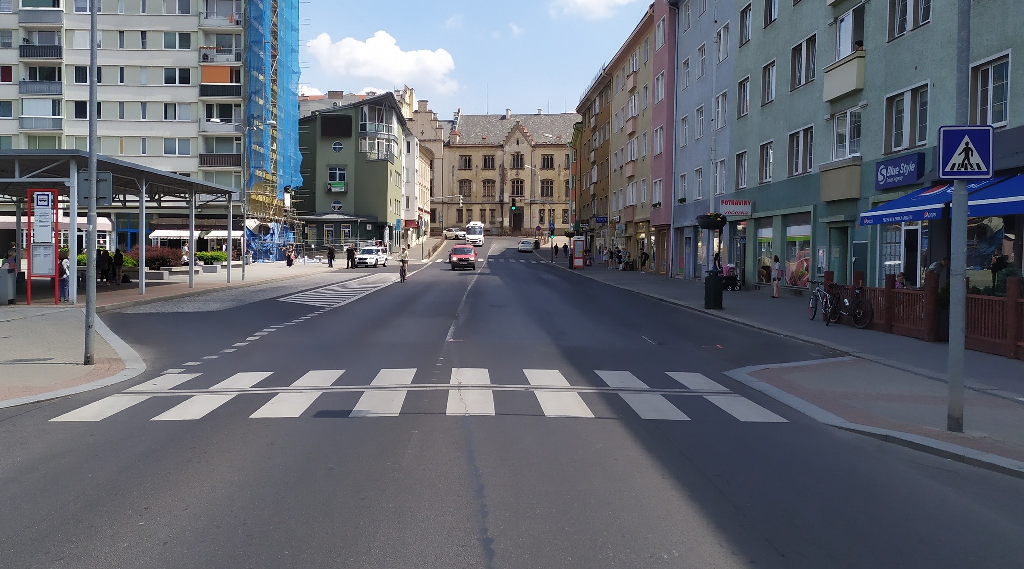 Děčín: Pokládka povrchů na Tyršově ulici